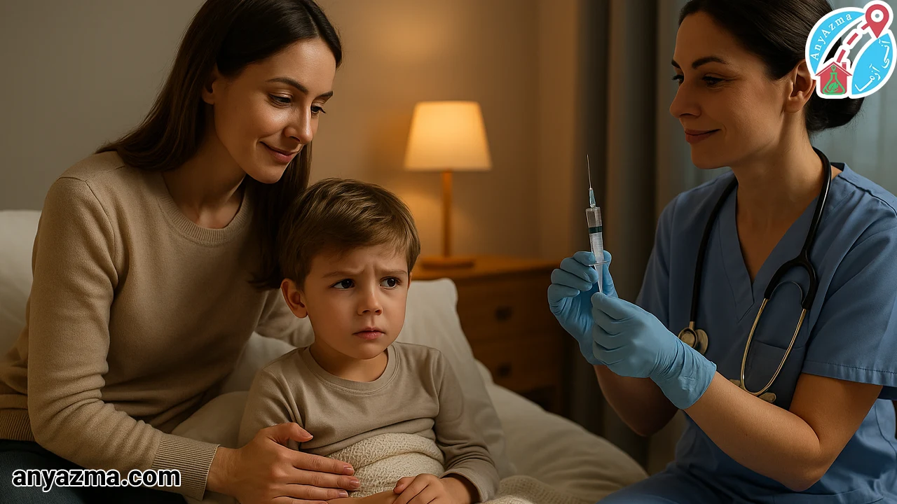 تزریق آمپول در منزل در آنی آزما