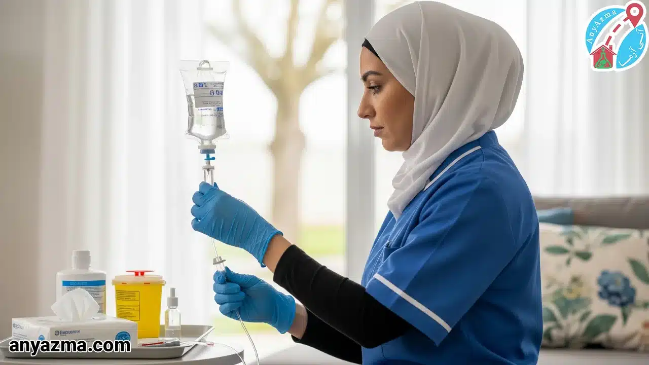 تزریق سرم در منزل ساری