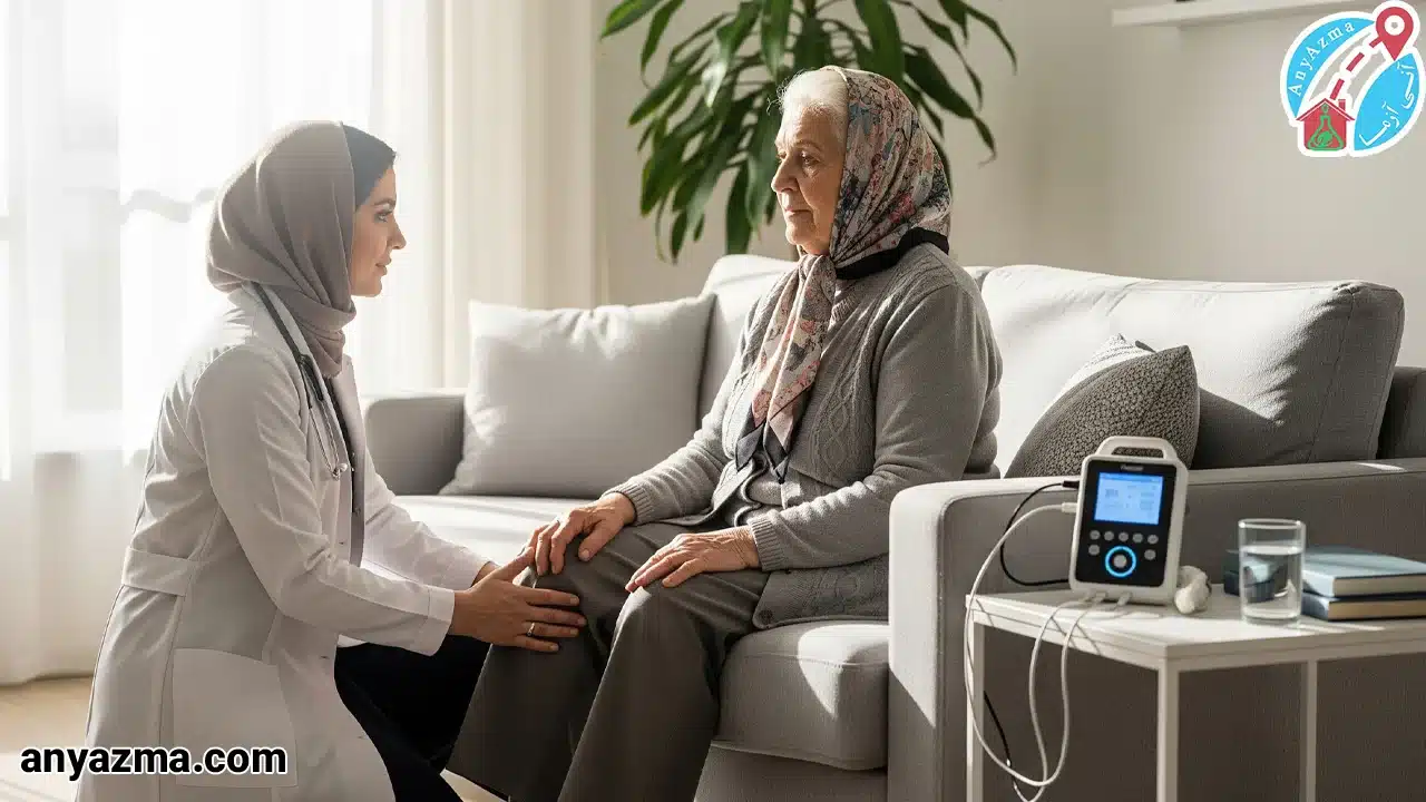 فیزیوتراپی زانو در منزل