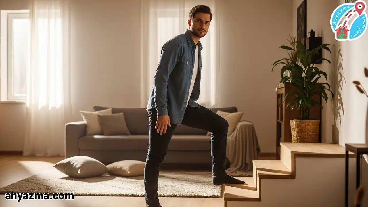 فیزیوتراپی زانو در منزل-پله‌نوردی