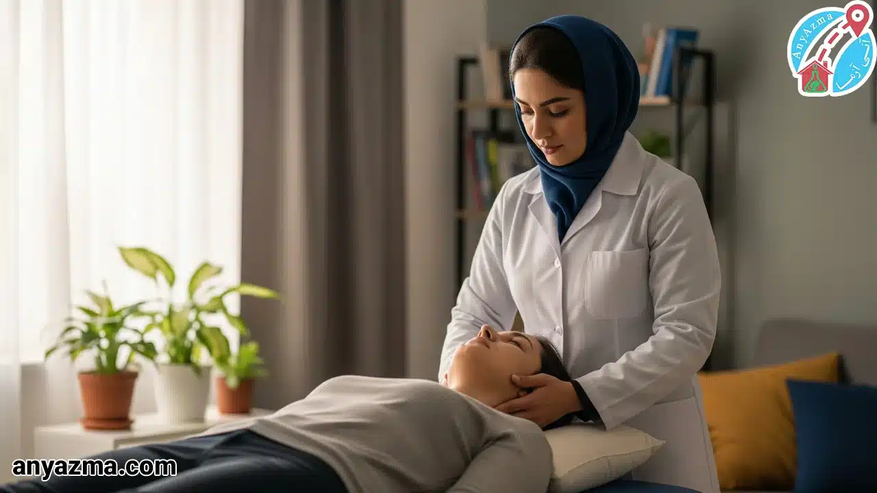 فیزیوتراپی گردن در منزل