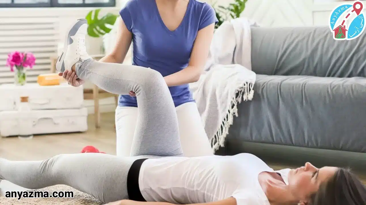 فیزیوتراپی پا در منزل