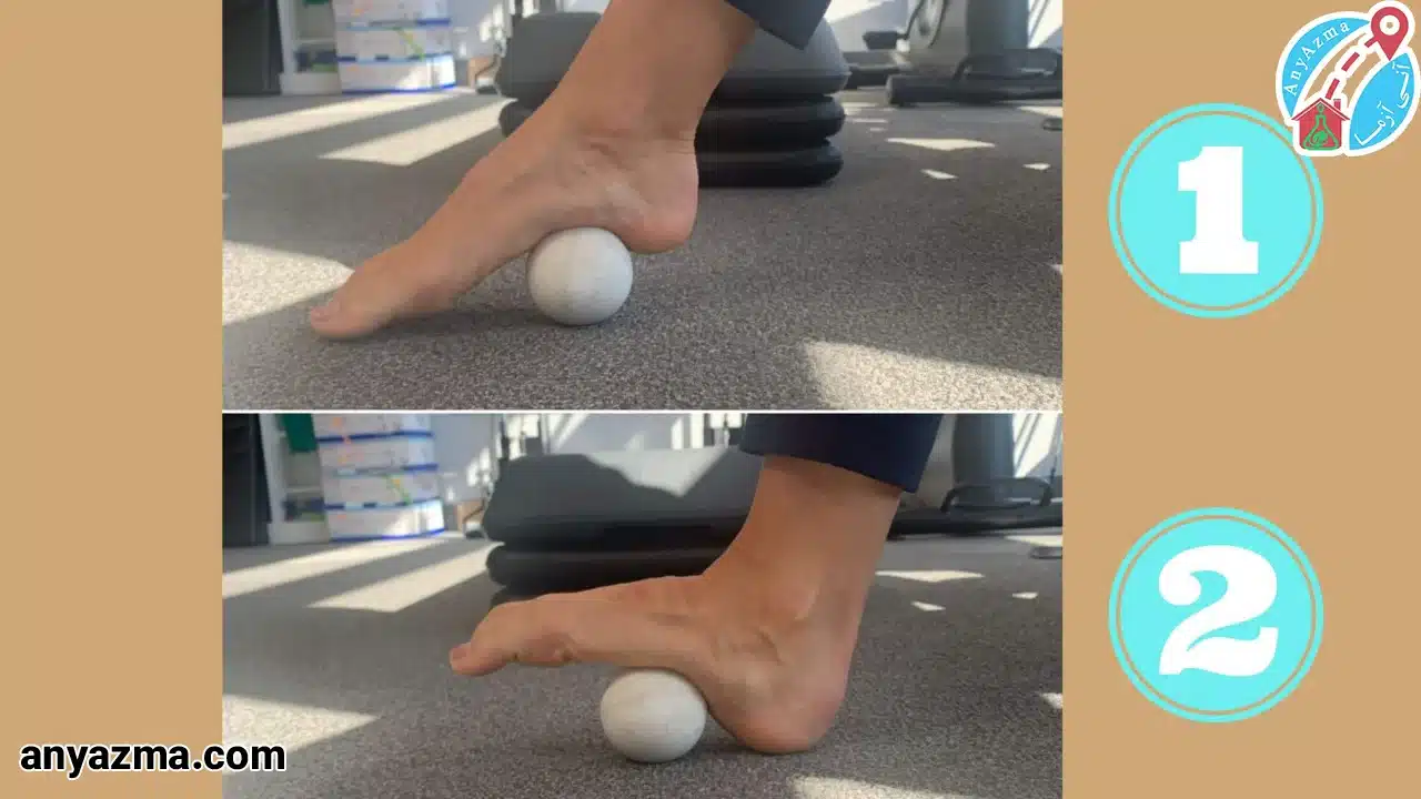 فیزیوتراپی کف پا در منزل