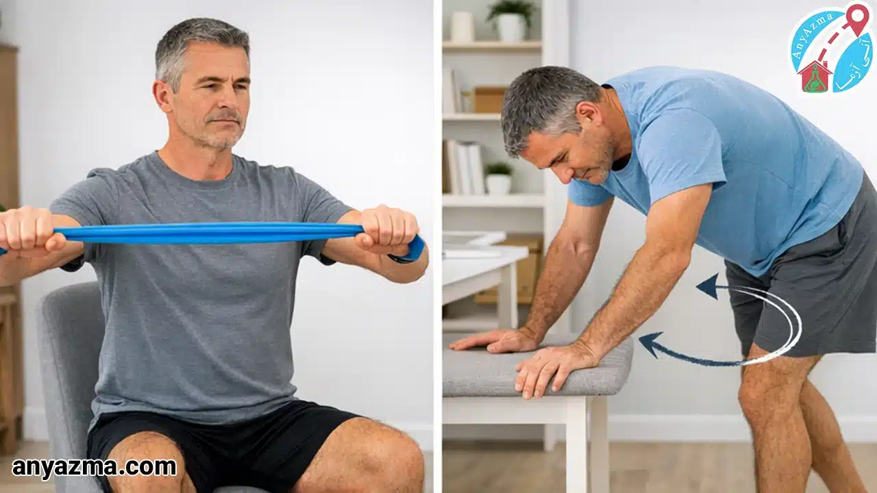 فیزیوتراپی شانه در منزل با آنی آزما