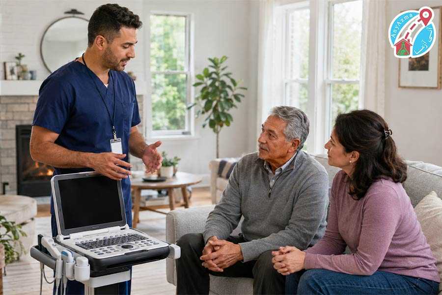 دستگاه پرتابل سونوگرافی شکم و لگن در منزل