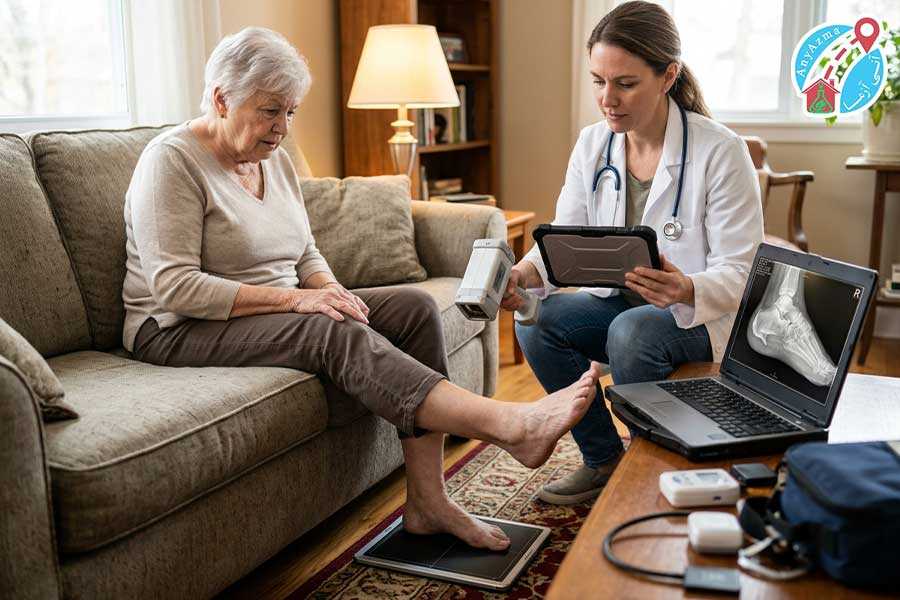 عکس رادیولوژی خار پاشنه در منزل