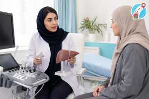 عکس سونوگرافی کبد چرب گرید ۲