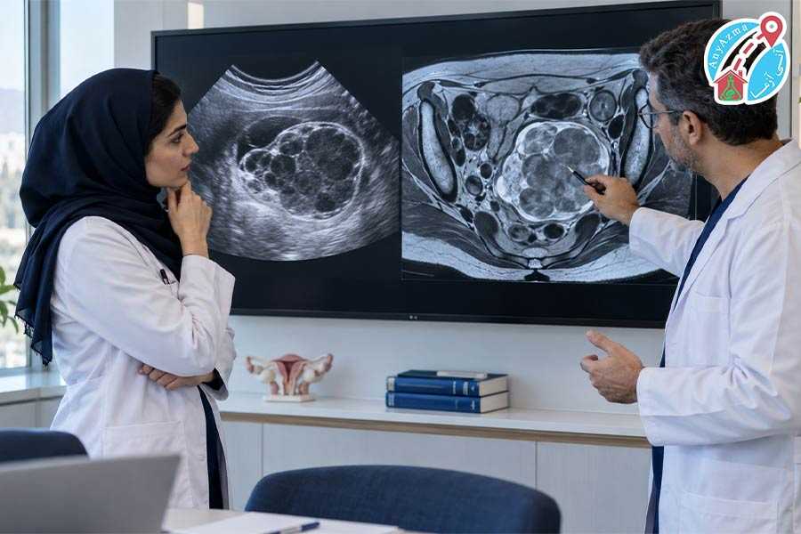 مقایسه کیست ساده و توده پیچیده در سونوگرافی