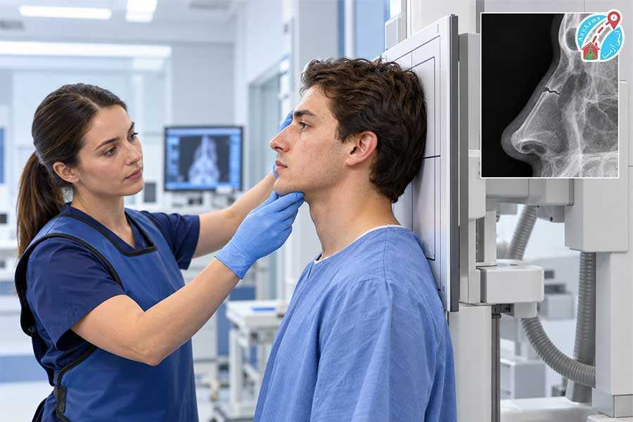 عکس رادیولوژی بینی شکسته